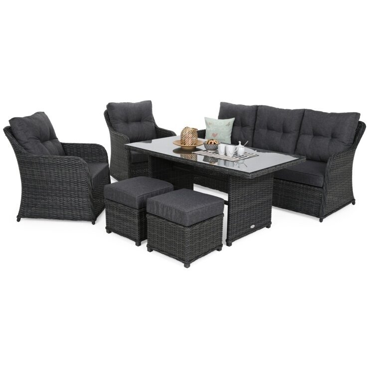 Lauko baldų komplektas BERGAMO GREY / GREY MELANGE 1 Lauko baldų komplektas BERGAMO GREY / GREY MELANGE 1
