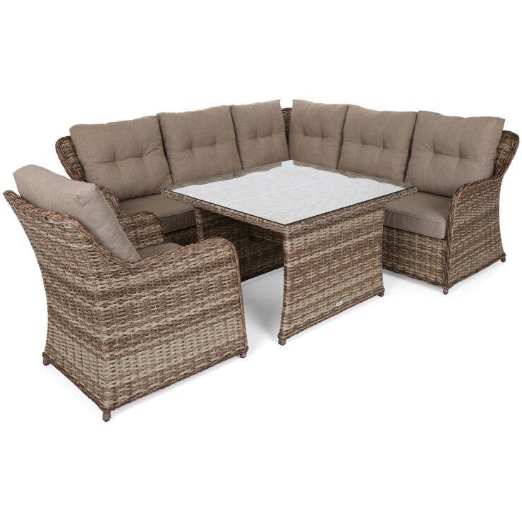 Lauko baldų komplektas BERGAMO Ginger / Brown Melange Lauko baldų komplektas BERGAMO Ginger / Brown Melange