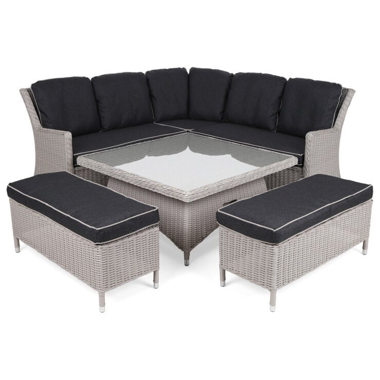 Lauko baldų komplektas TERMOLI WHITE GREY   1