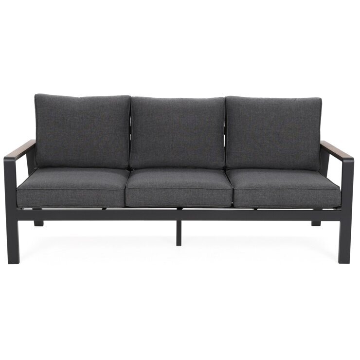 Lauko baldų komplektas TURYN DARK GREY / GREY MELANGE 6 Lauko baldų komplektas TURYN DARK GREY / GREY MELANGE 6