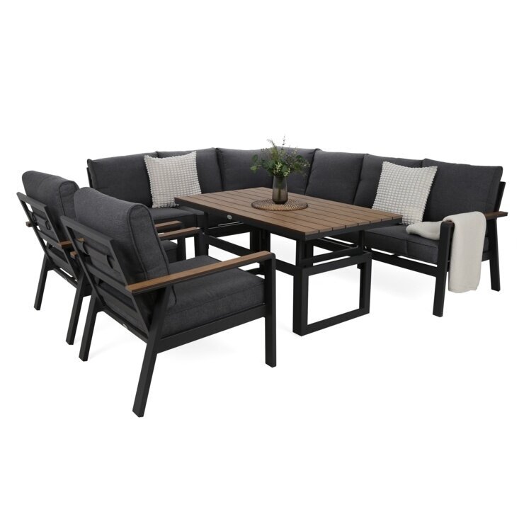 Lauko baldų komplektas TURYN DARK GREY Lauko baldų komplektas TURYN DARK GREY