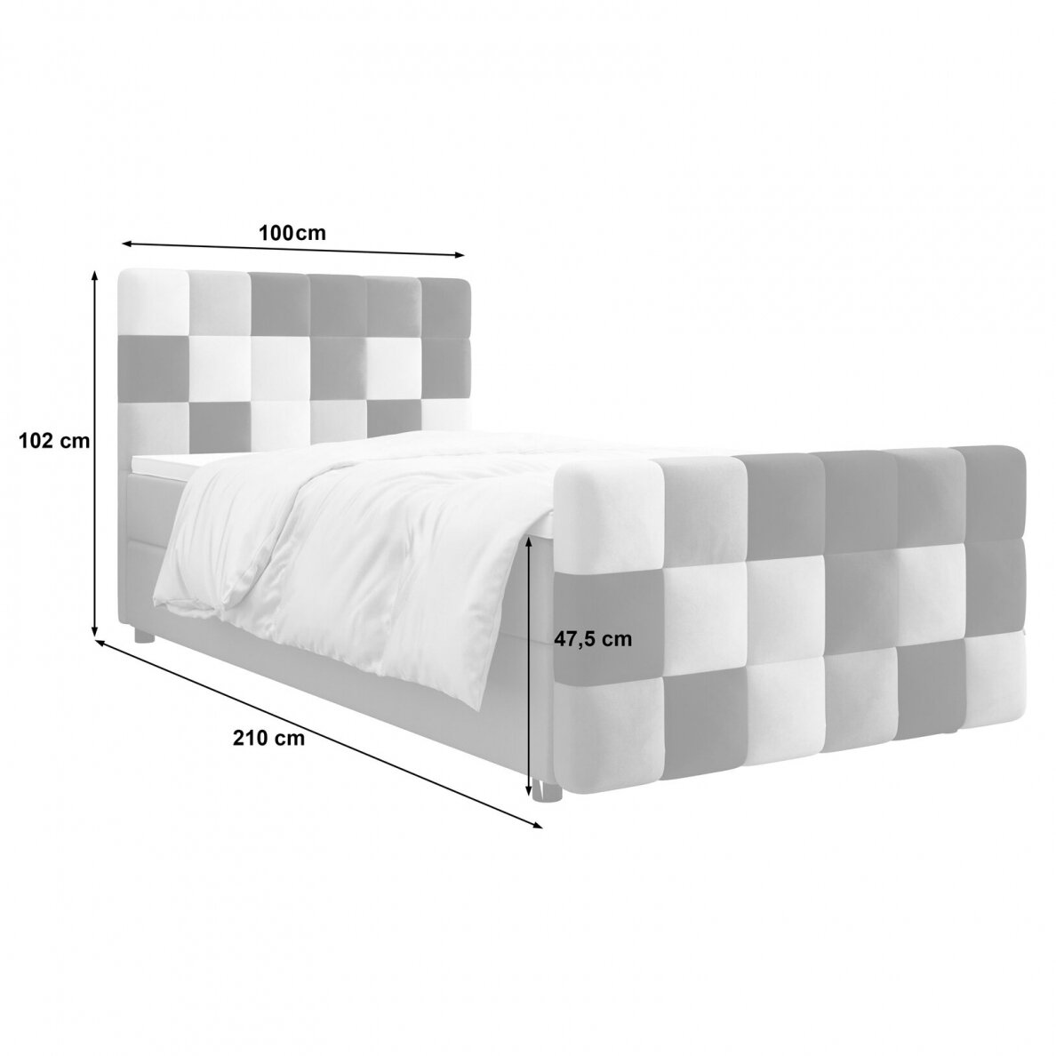 Lova "MONA" PLIUS 100x200 su Bonell 8 Lova "MONA" PLIUS 100x200 su Bonell 8