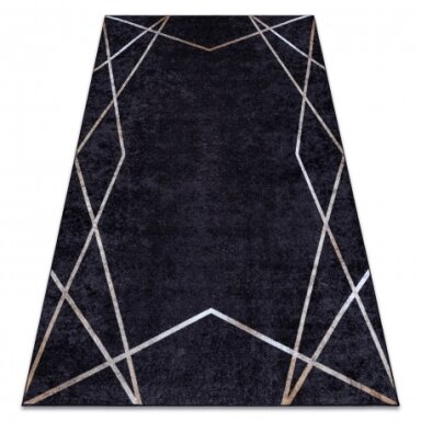 MIRO 51233.811 plaunamas kilimas geometrinis - juoda