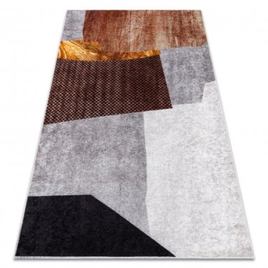 MIRO 52100.801 plaunamas kilimas geometrinis - pilka