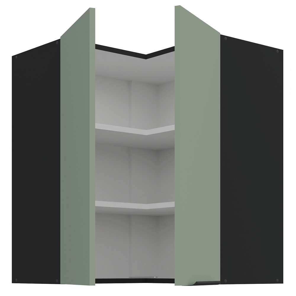Pakabinama kampinė spintelė (60x60/72) - 90° 1 Pakabinama kampinė spintelė (60x60/72) - 90° 1