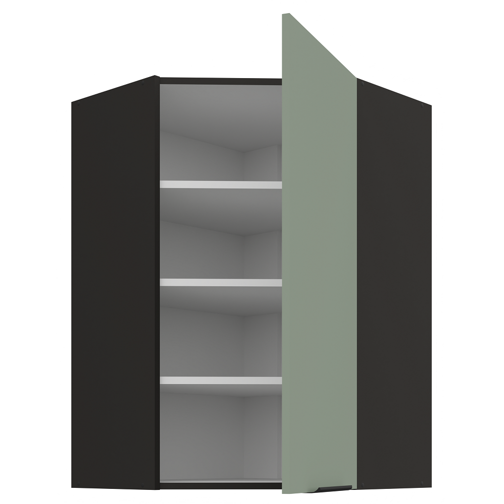 Pakabinama kampinė spintelė (60x60/90) - 45° 1 Pakabinama kampinė spintelė (60x60/90) - 45° 1