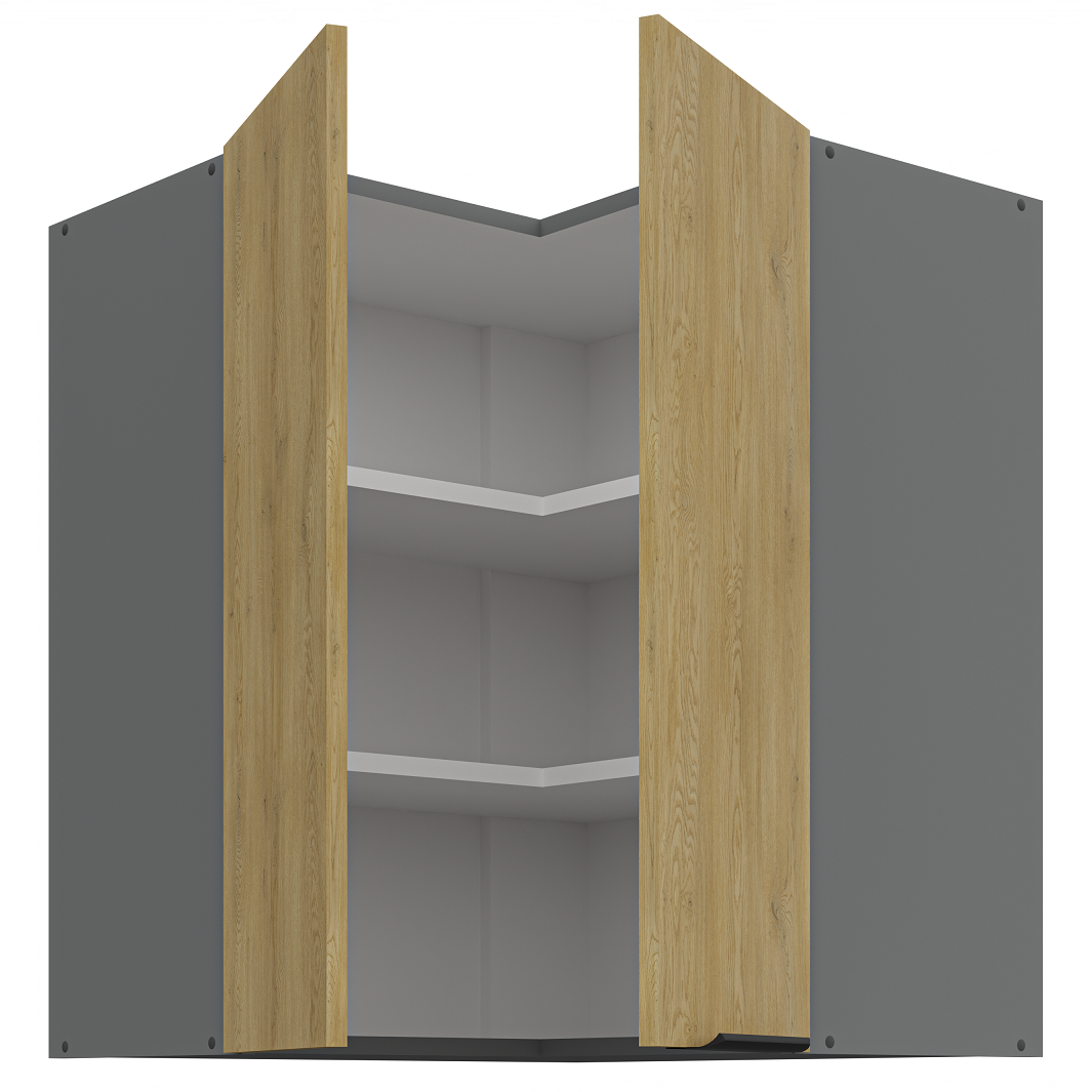 Pakabinama kampinė spintelė (60x60/72) - 90° 1 Pakabinama kampinė spintelė (60x60/72) - 90° 1