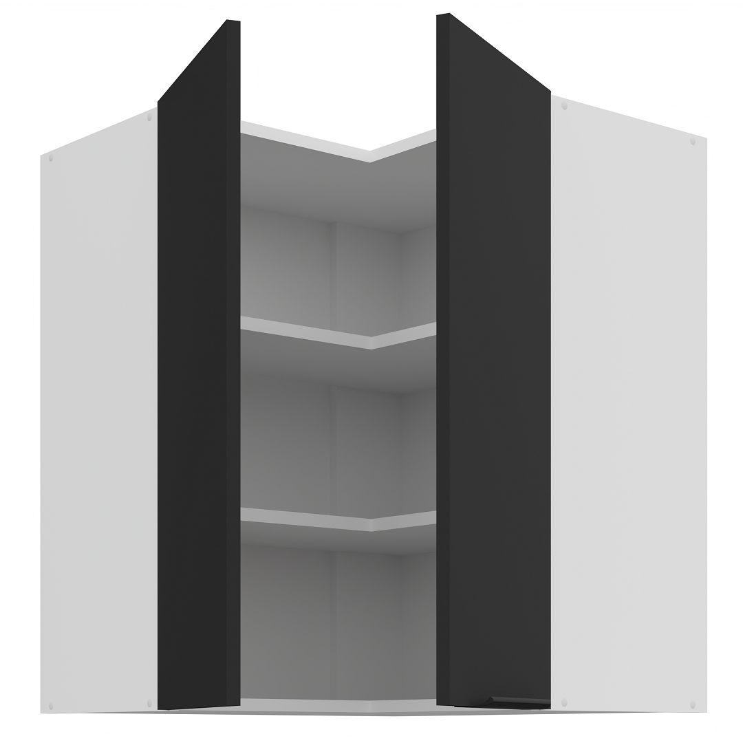 Pakabinama kampinė spintelė (60x60/72) - 90° 1 Pakabinama kampinė spintelė (60x60/72) - 90° 1