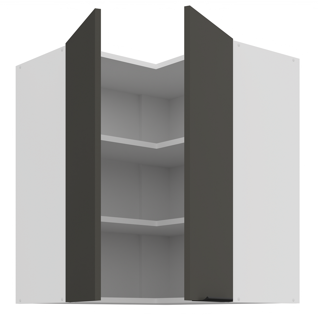 Pakabinama kampinė spintelė (60x60/72) - 90° 1 Pakabinama kampinė spintelė (60x60/72) - 90° 1