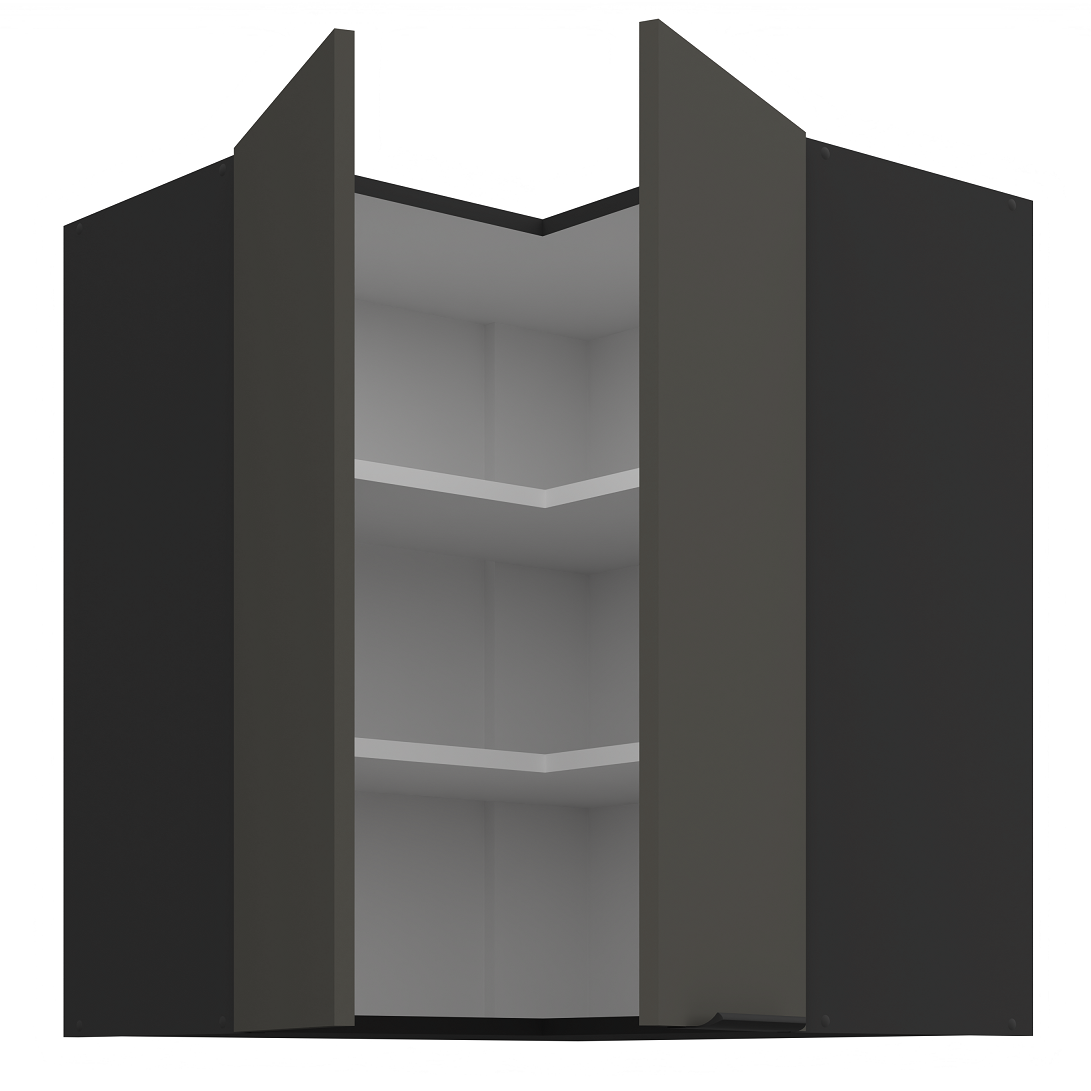 Pakabinama kampinė spintelė (60x60/72) - 90° 1 Pakabinama kampinė spintelė (60x60/72) - 90° 1