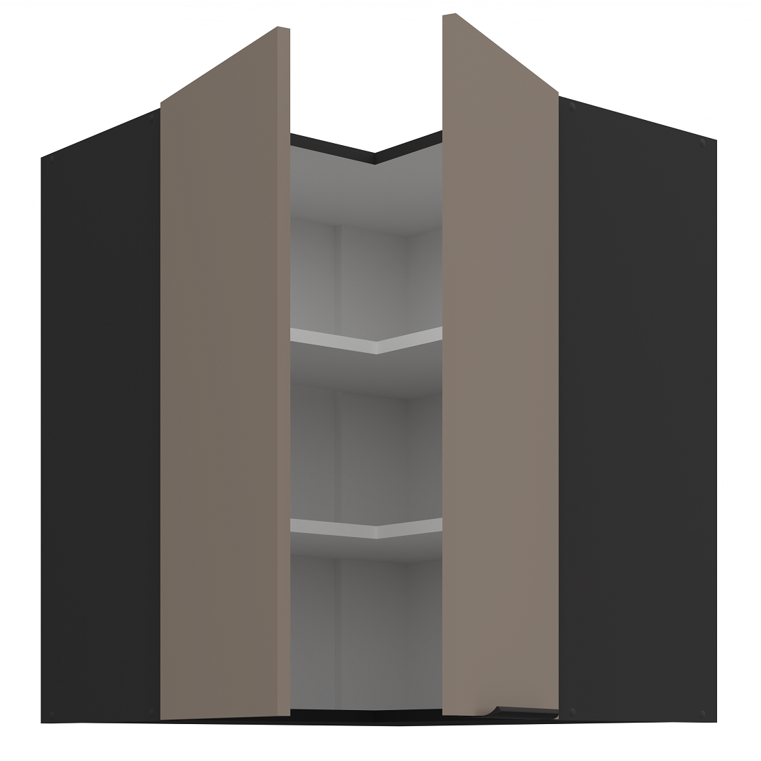 Pakabinama kampinė spintelė (60x60/72) - 90° 1 Pakabinama kampinė spintelė (60x60/72) - 90° 1