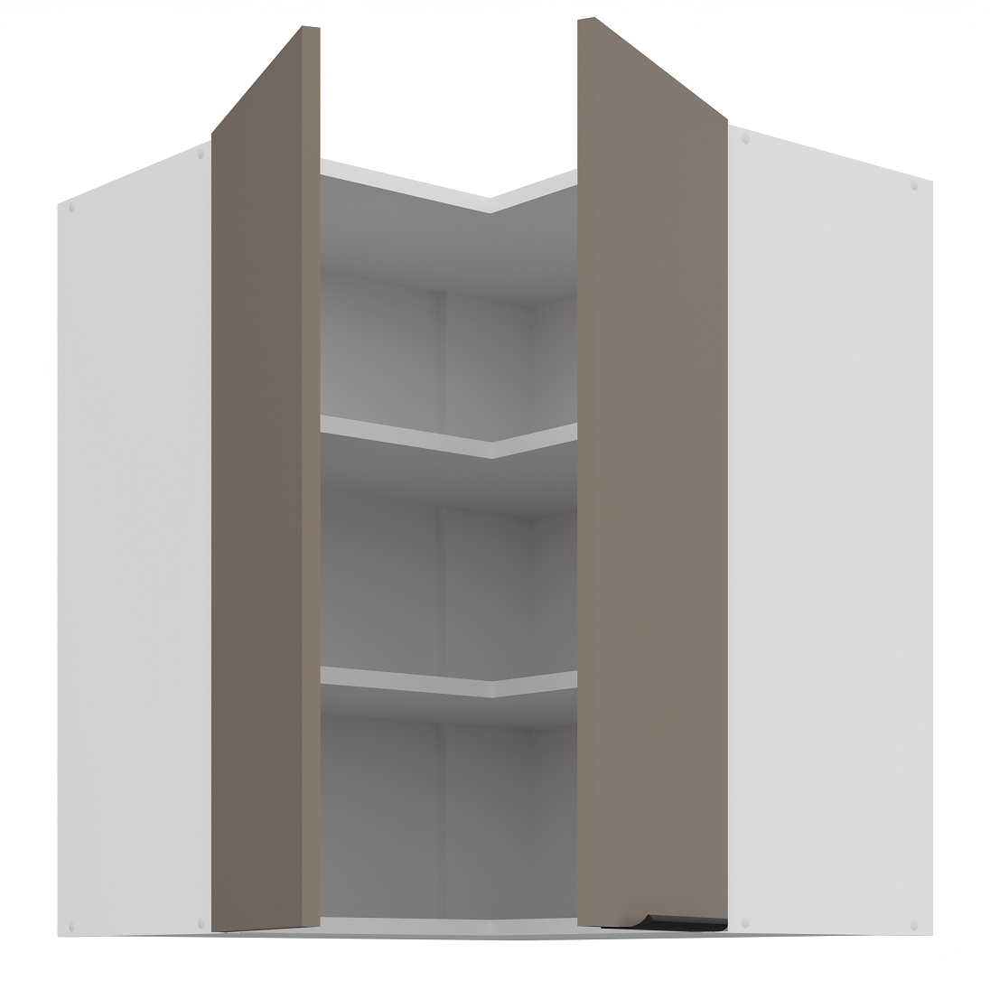 Pakabinama kampinė spintelė (60x60/72) - 90° 1 Pakabinama kampinė spintelė (60x60/72) - 90° 1