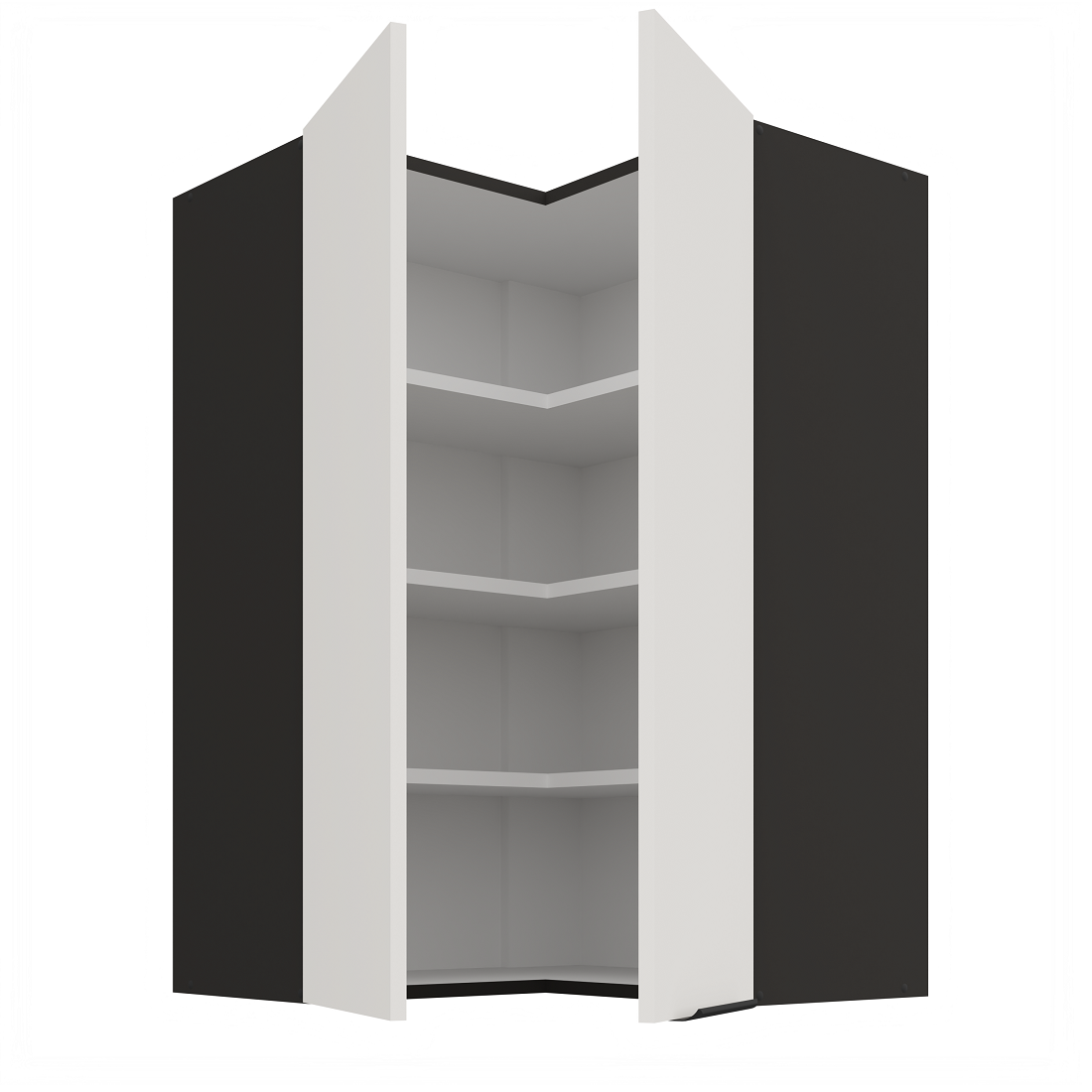 Pakabinama kampinė spintelė (60x60/90) - 90° 1 Pakabinama kampinė spintelė (60x60/90) - 90° 1