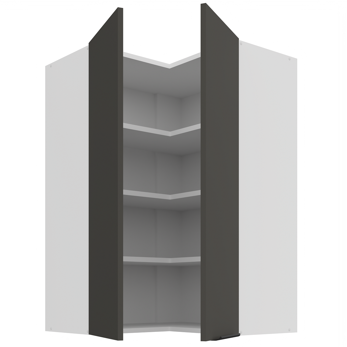 Pakabinama kampinė spintelė (60x60/90) - 90° 1 Pakabinama kampinė spintelė (60x60/90) - 90° 1