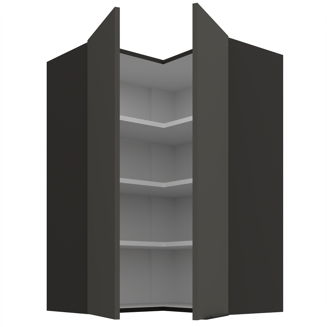 Pakabinama kampinė spintelė (60x60/90) - 90° 1 Pakabinama kampinė spintelė (60x60/90) - 90° 1