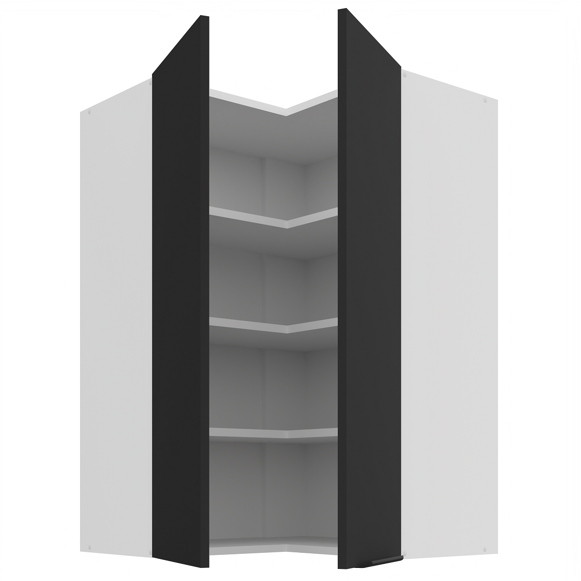 Pakabinama kampinė spintelė (60x60/90) - 90° 1 Pakabinama kampinė spintelė (60x60/90) - 90° 1