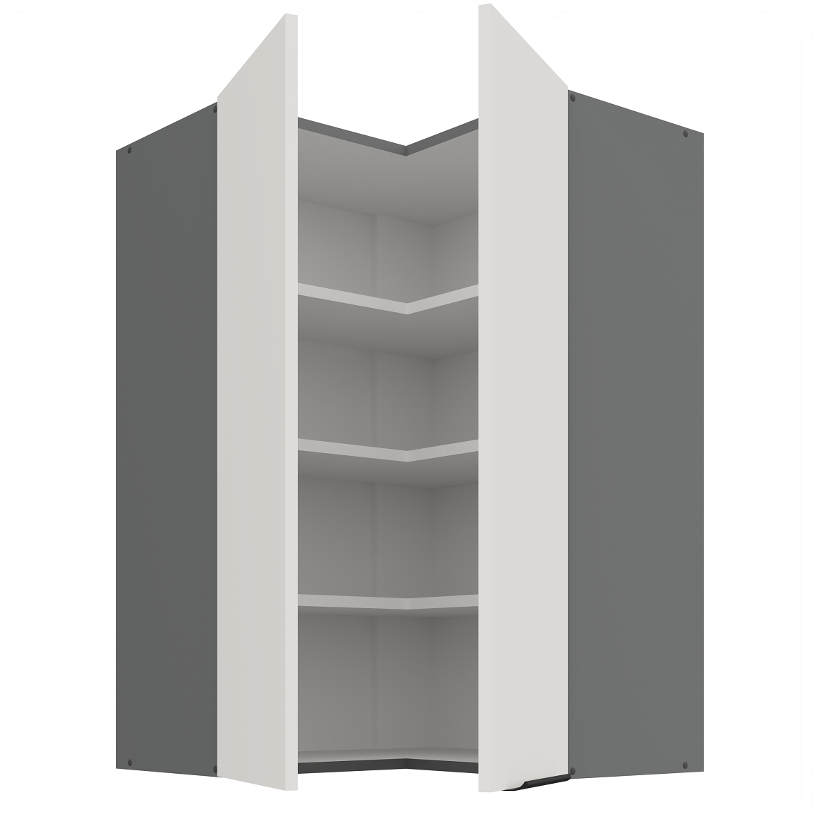 Pakabinama kampinė spintelė (60x60/90) - 90° 1 Pakabinama kampinė spintelė (60x60/90) - 90° 1