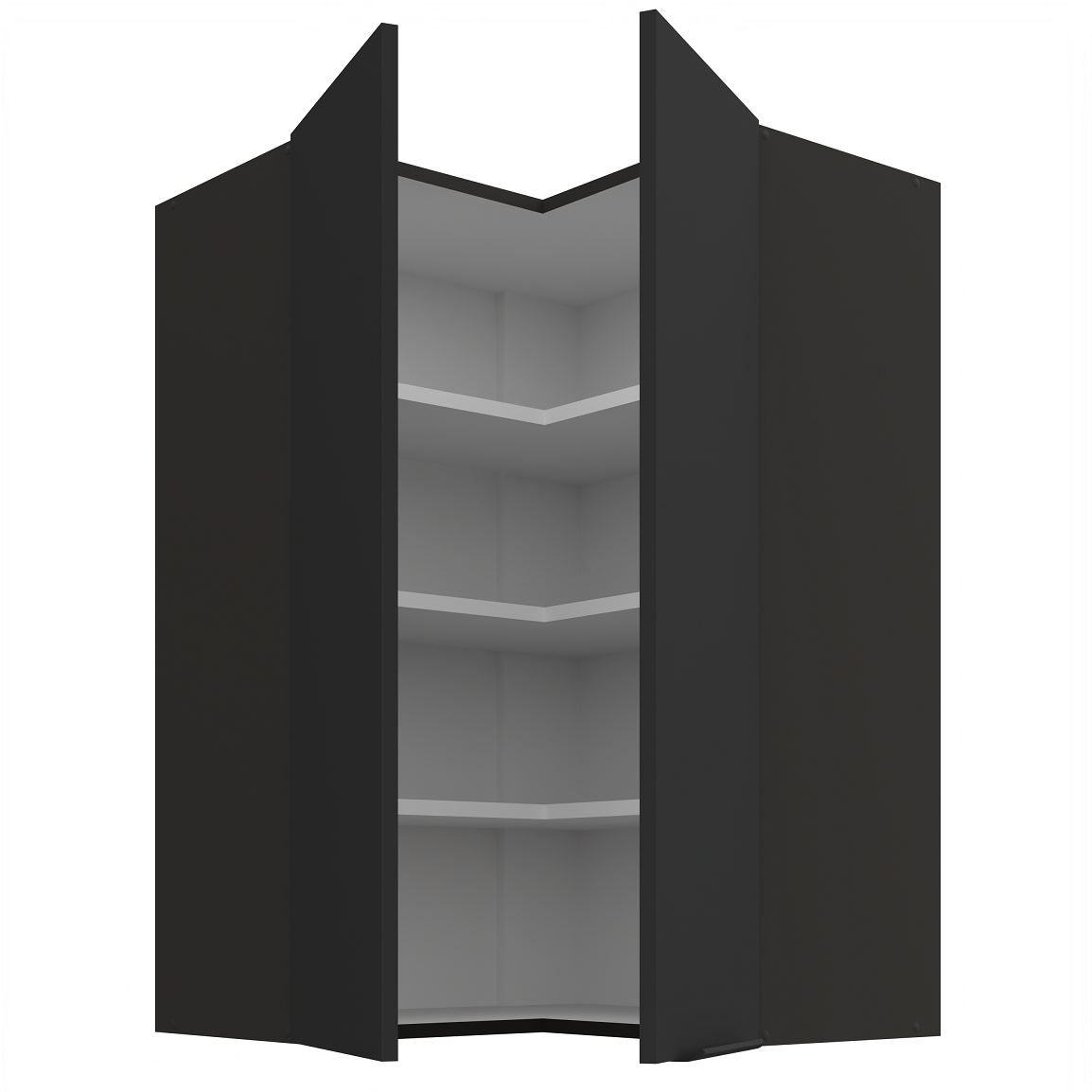 Pakabinama kampinė spintelė (60x60/90) - 90° 1 Pakabinama kampinė spintelė (60x60/90) - 90° 1