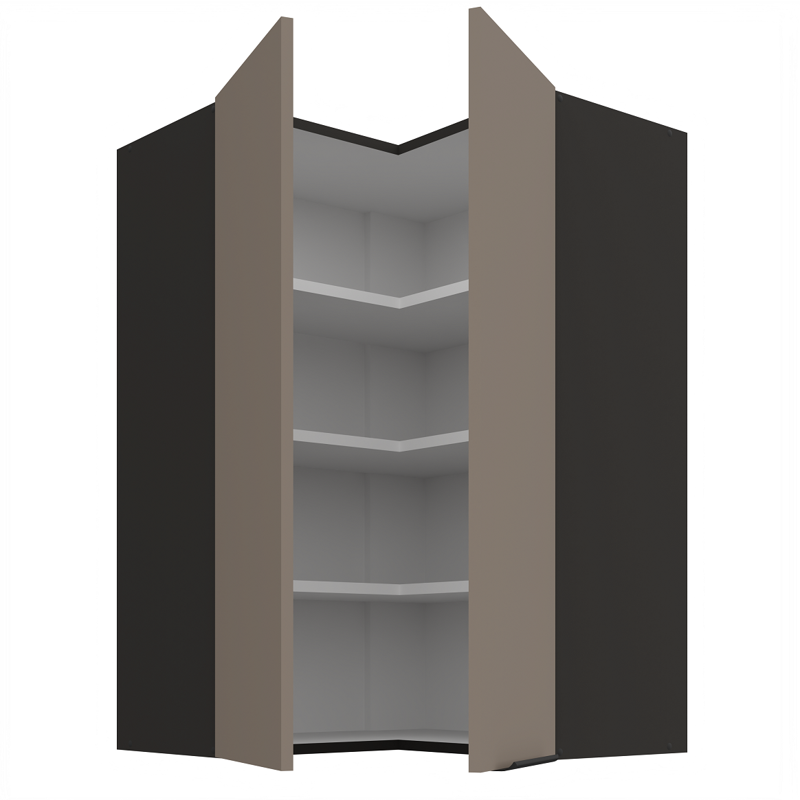 Pakabinama kampinė spintelė (60x60/90) - 90° 1 Pakabinama kampinė spintelė (60x60/90) - 90° 1