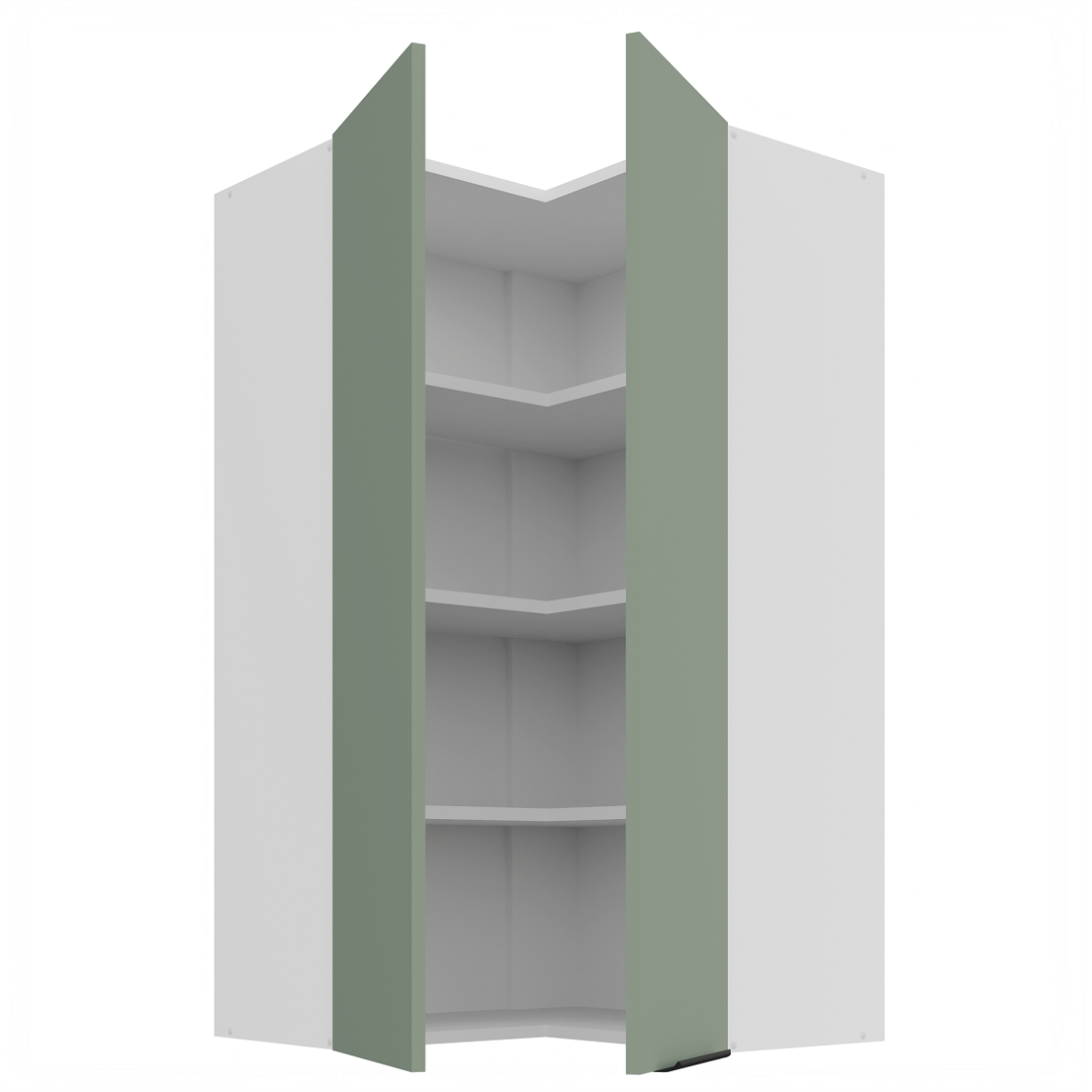 Pakabinama kampinė spintelė (60x60/108) - 90° 1 Pakabinama kampinė spintelė (60x60/108) - 90° 1