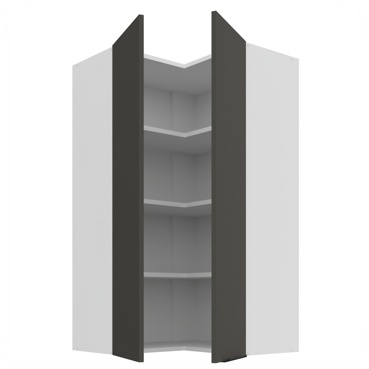 Pakabinama kampinė spintelė (60x60/108) - 90° 1 Pakabinama kampinė spintelė (60x60/108) - 90° 1