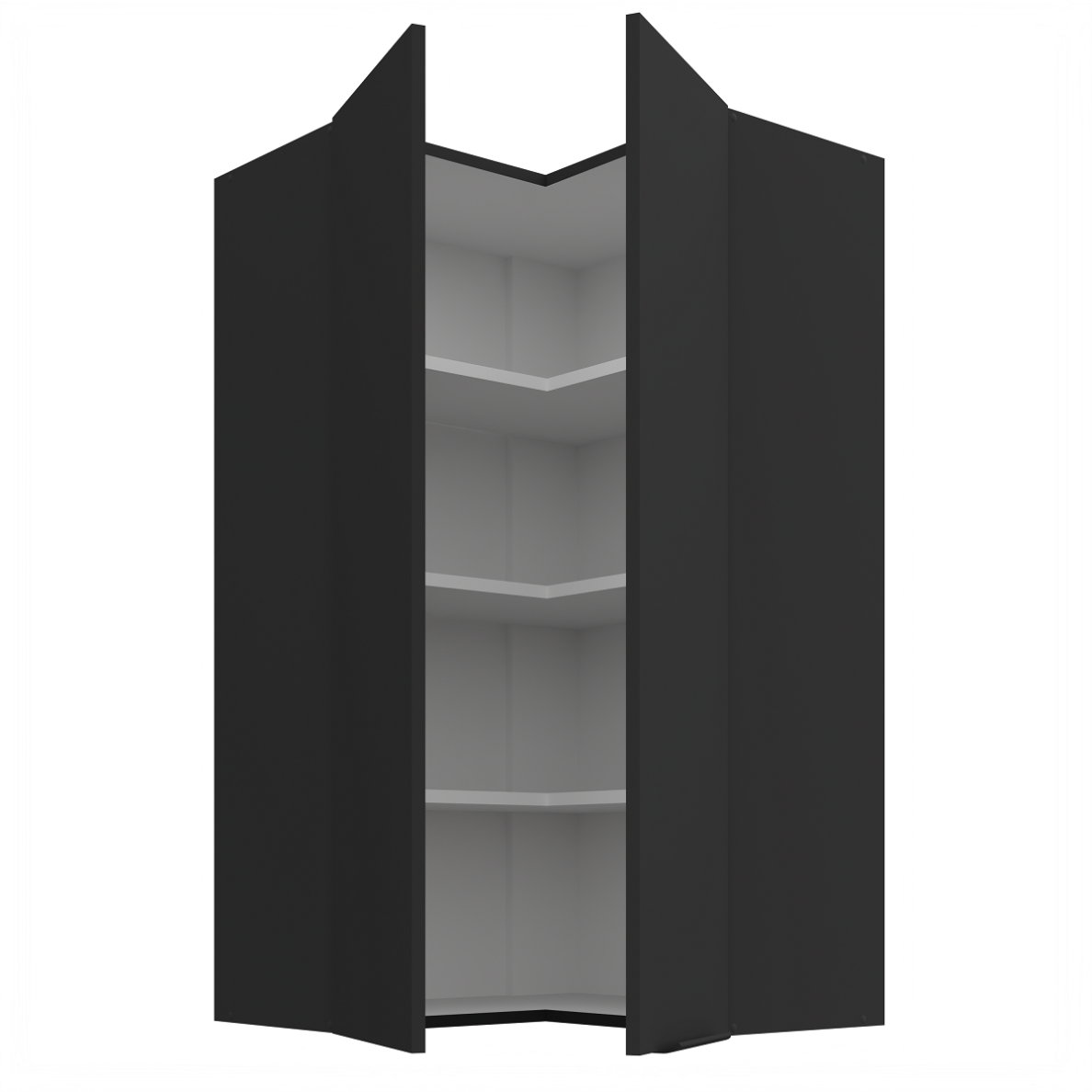 Pakabinama kampinė spintelė (60x60/108) - 90° 1 Pakabinama kampinė spintelė (60x60/108) - 90° 1