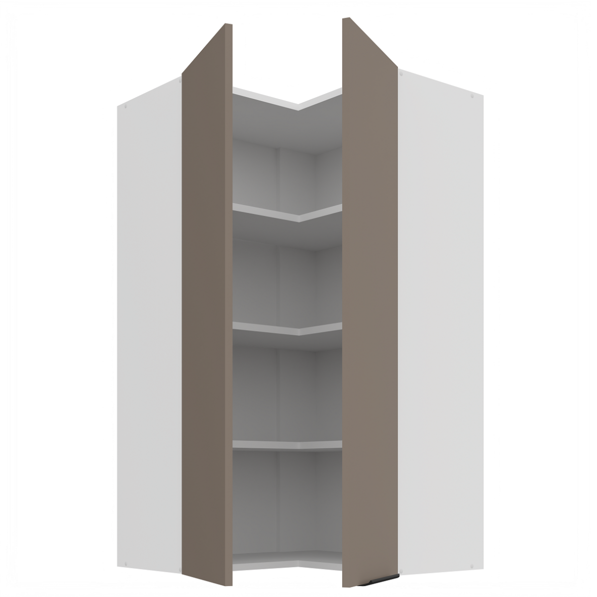 Pakabinama kampinė spintelė (60x60/108) - 90° 1 Pakabinama kampinė spintelė (60x60/108) - 90° 1