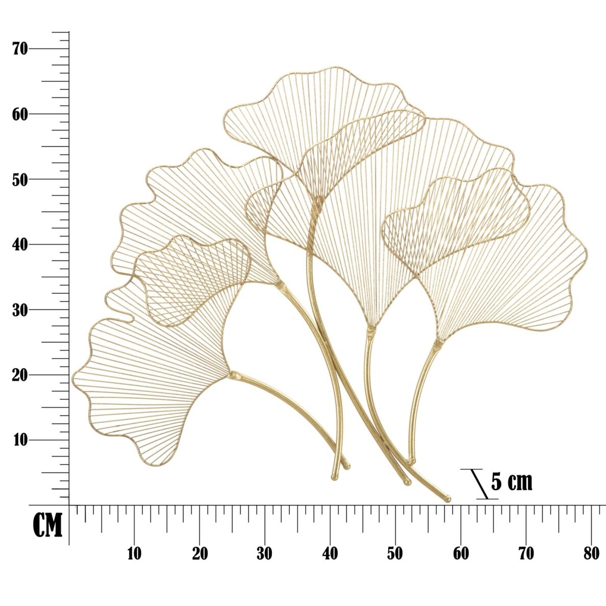 Sieninė dekoracija "GLAM LEAF" 5 Sieninė dekoracija "GLAM LEAF" 5