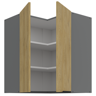 Pakabinama kampinė spintelė (60x60/72) - 90° 1 Pakabinama kampinė spintelė (60x60/72) - 90° 1