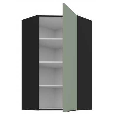 Pakabinama kampinė spintelė (60x60/108) - 45° 1 Pakabinama kampinė spintelė (60x60/108) - 45° 1