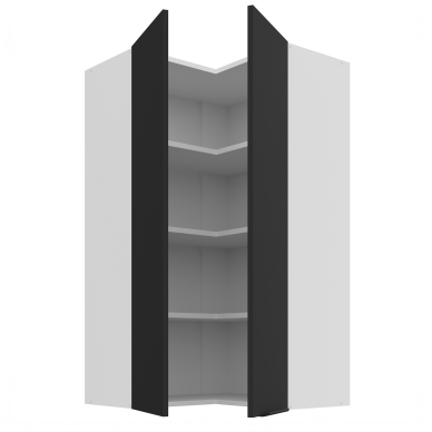 Pakabinama kampinė spintelė (60x60/108) - 90° 1 Pakabinama kampinė spintelė (60x60/108) - 90° 1