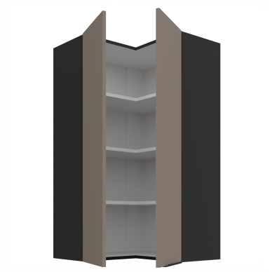 Pakabinama kampinė spintelė (60x60/108) - 90° 1 Pakabinama kampinė spintelė (60x60/108) - 90° 1