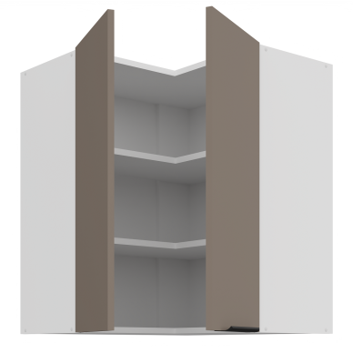 Pakabinama kampinė spintelė (60x60/72) - 90° 1 Pakabinama kampinė spintelė (60x60/72) - 90° 1