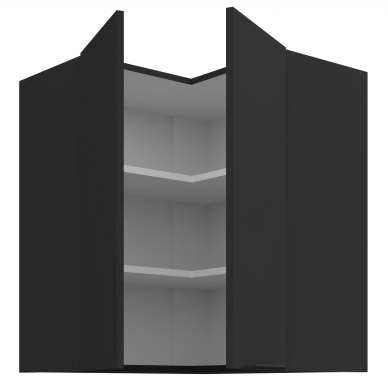 Pakabinama kampinė spintelė (60x60/72) - 90° 1 Pakabinama kampinė spintelė (60x60/72) - 90° 1