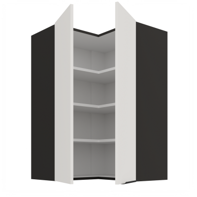 Pakabinama kampinė spintelė (60x60/90) - 90° 1 Pakabinama kampinė spintelė (60x60/90) - 90° 1