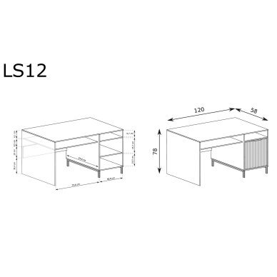 Rašomasis stalas "LINKASTYLE" 1 Rašomasis stalas "LINKASTYLE" 1