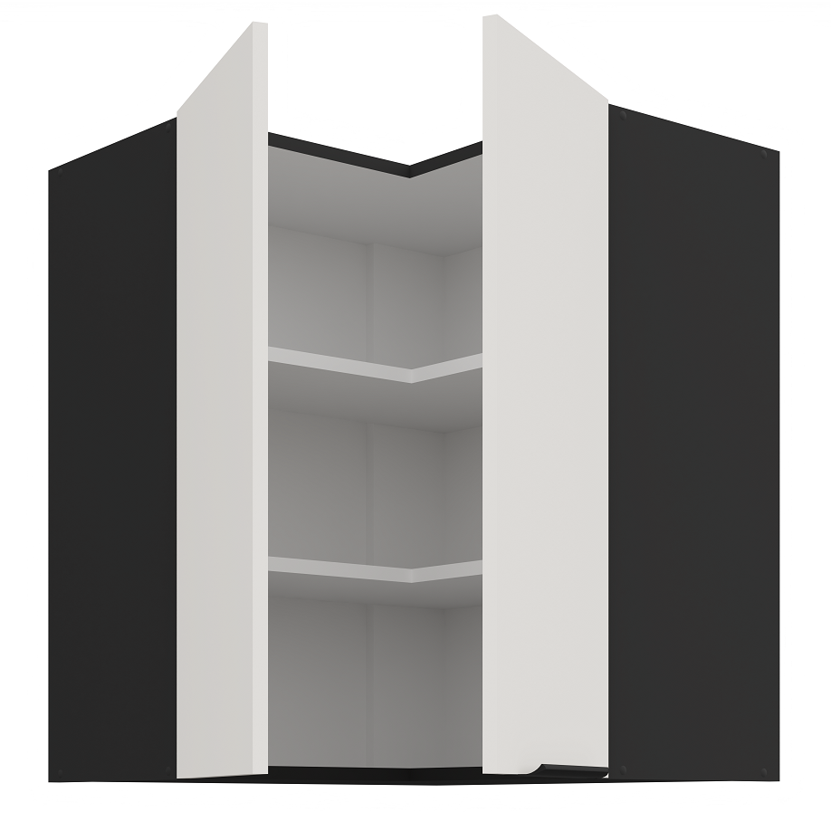Pakabinama kampinė spintelė (60x60/72) - 90° 1 Pakabinama kampinė spintelė (60x60/72) - 90° 1
