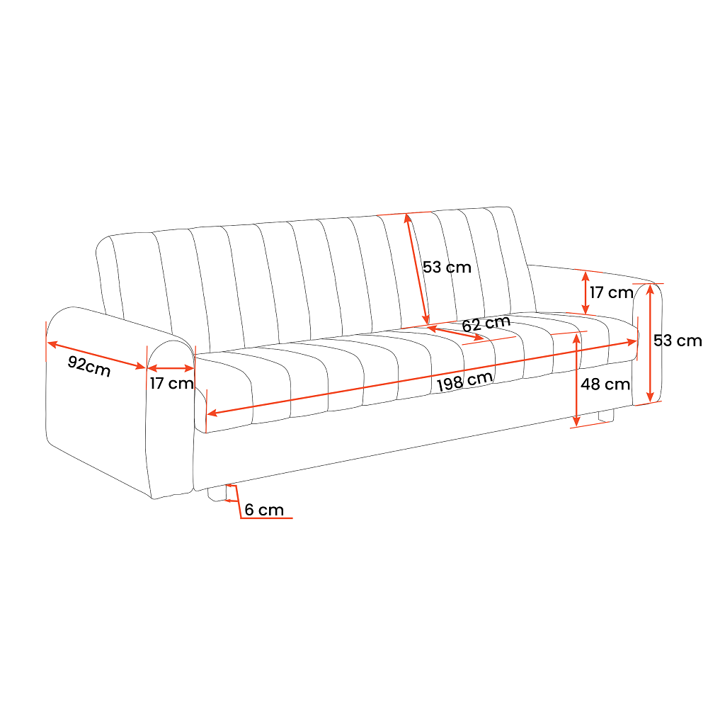 Sofa - lova 6 Sofa - lova 6