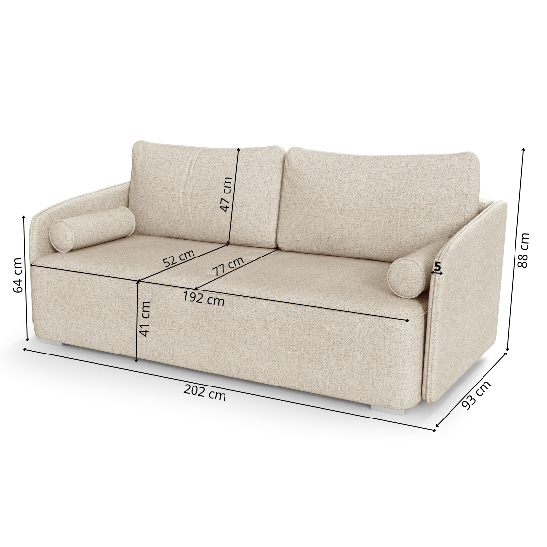 Sofa - lova "RICA" 2 Sofa - lova "RICA" 2