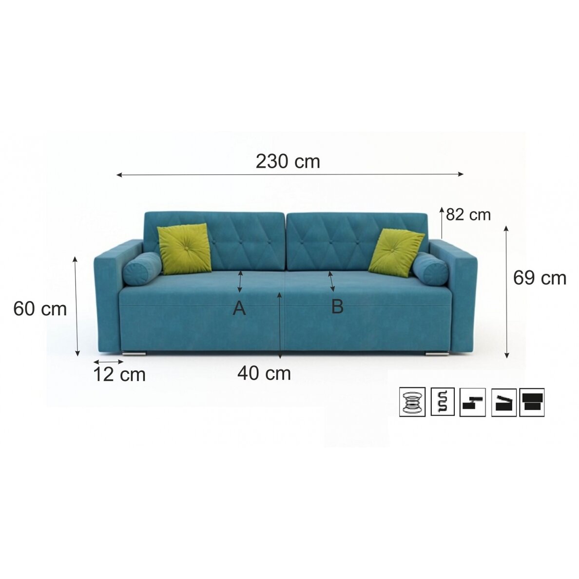 Sofa - lova 4 Sofa - lova 4