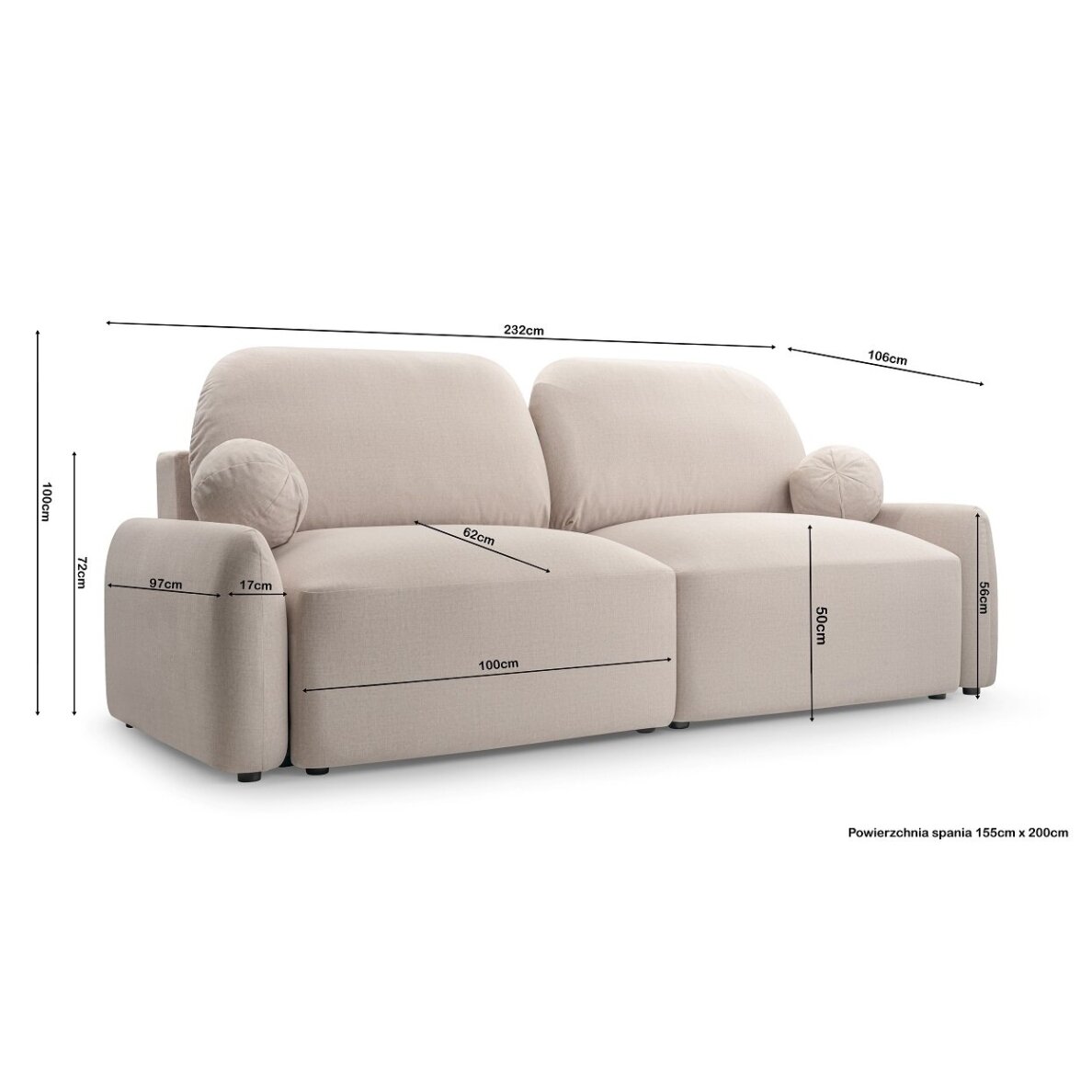 Sofa - lova "SEVILLA" 6