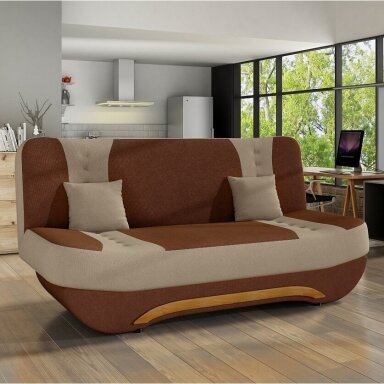 Sofa Ewa II, ruda / kreminė