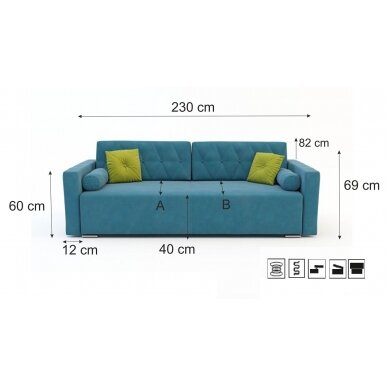 Sofa - lova 4 Sofa - lova 4