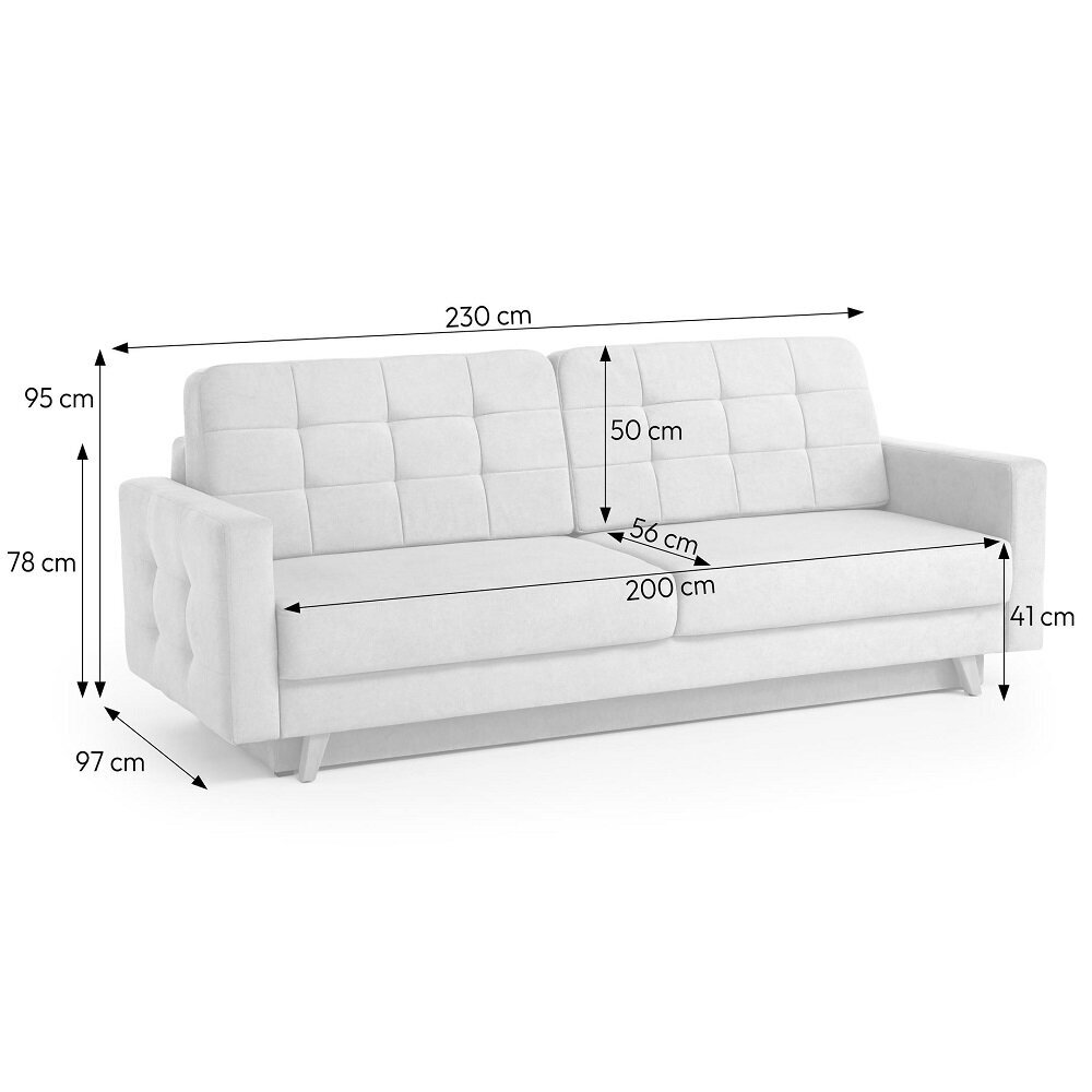 Trivietė sofa - lova "VEGAS" 12 Trivietė sofa - lova "VEGAS" 12