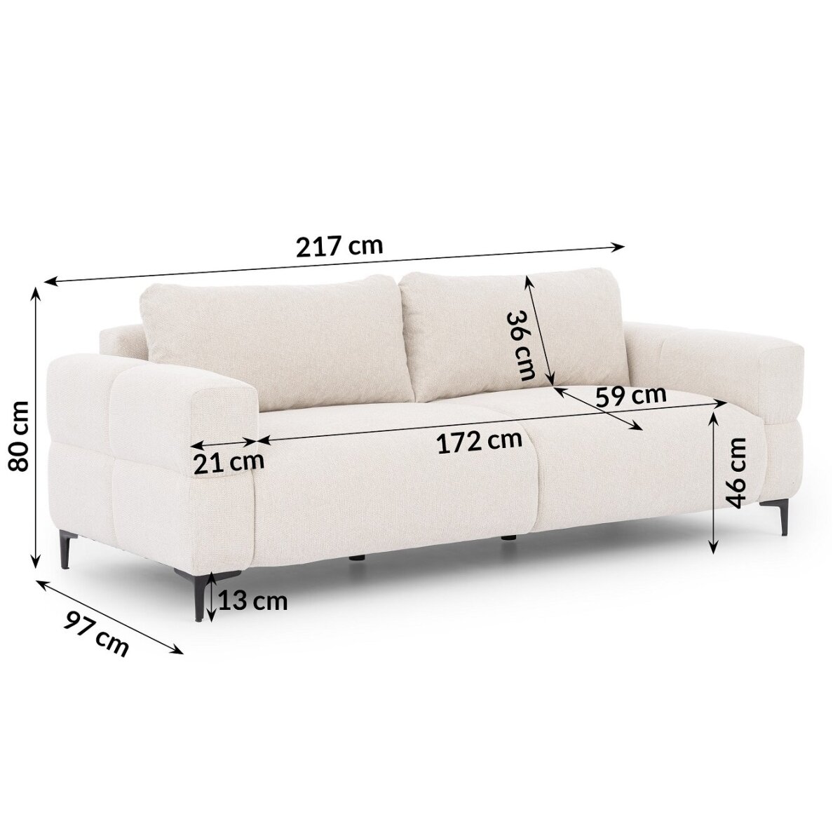 Trivietė sofa "HELIO" 4