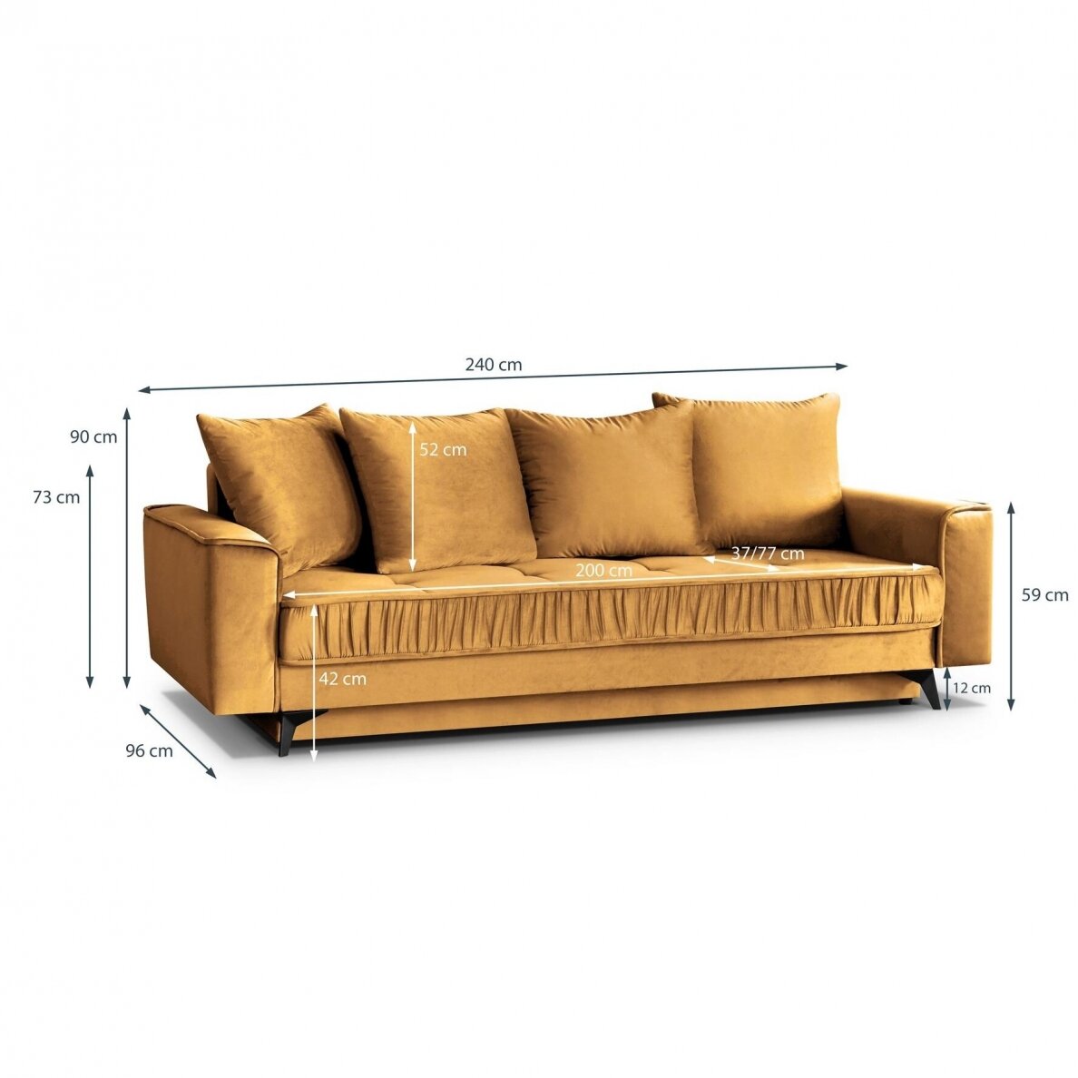 Trivietė sofa - lova 4