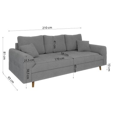 Trivietė sofa "ARIELLA" 2 Trivietė sofa "ARIELLA" 2