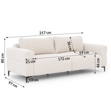 Trivietė sofa "HELIO" 4 Trivietė sofa "HELIO" 4