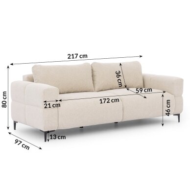 Trivietė sofa "HELIO" 4 Trivietė sofa "HELIO" 4