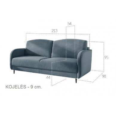 Trivietė sofa - lova 2 Trivietė sofa - lova 2